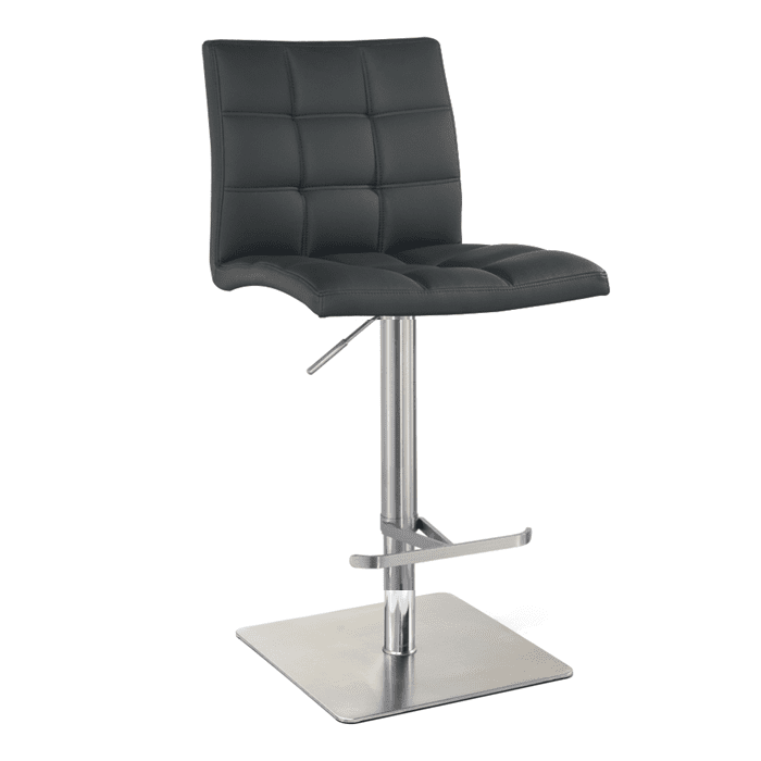 COLTON Tufted Leather Bar Stool