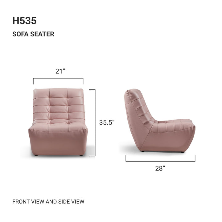 LALA Comfy Stitched Kids Sofa Seater