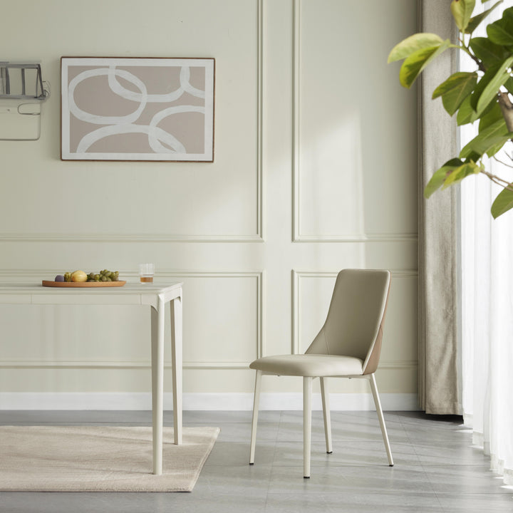 LISHA White Cream Dining Chair