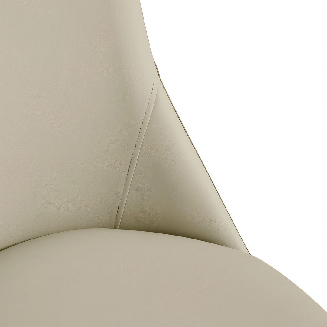 LISHA White Cream Dining Chair