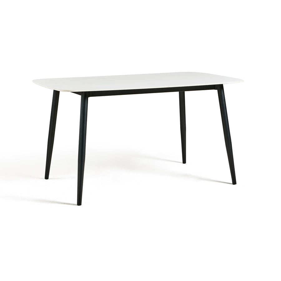 JAYCEE Rounded Corners Ceramic Dining Table
