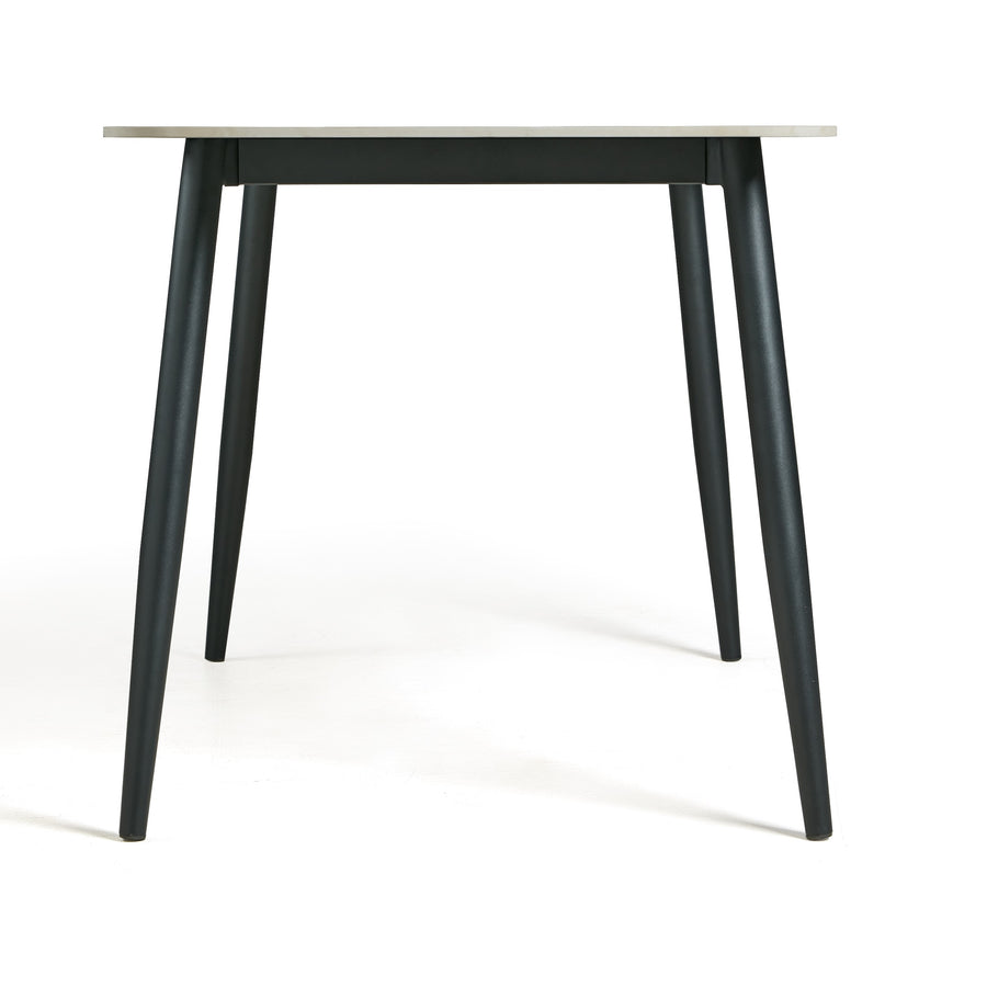 JAYCEE Rounded Corners Ceramic Dining Table