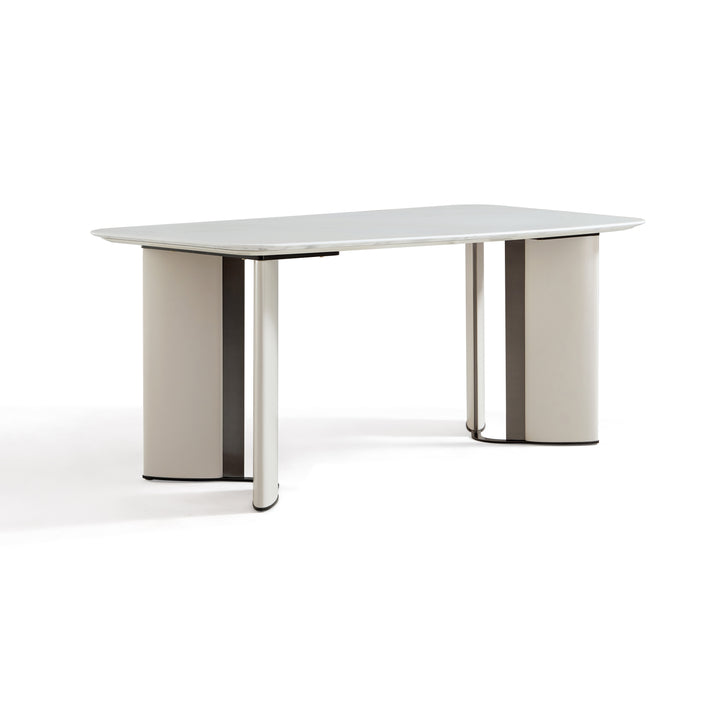 KATALINA Chic Fendi White Dining Table
