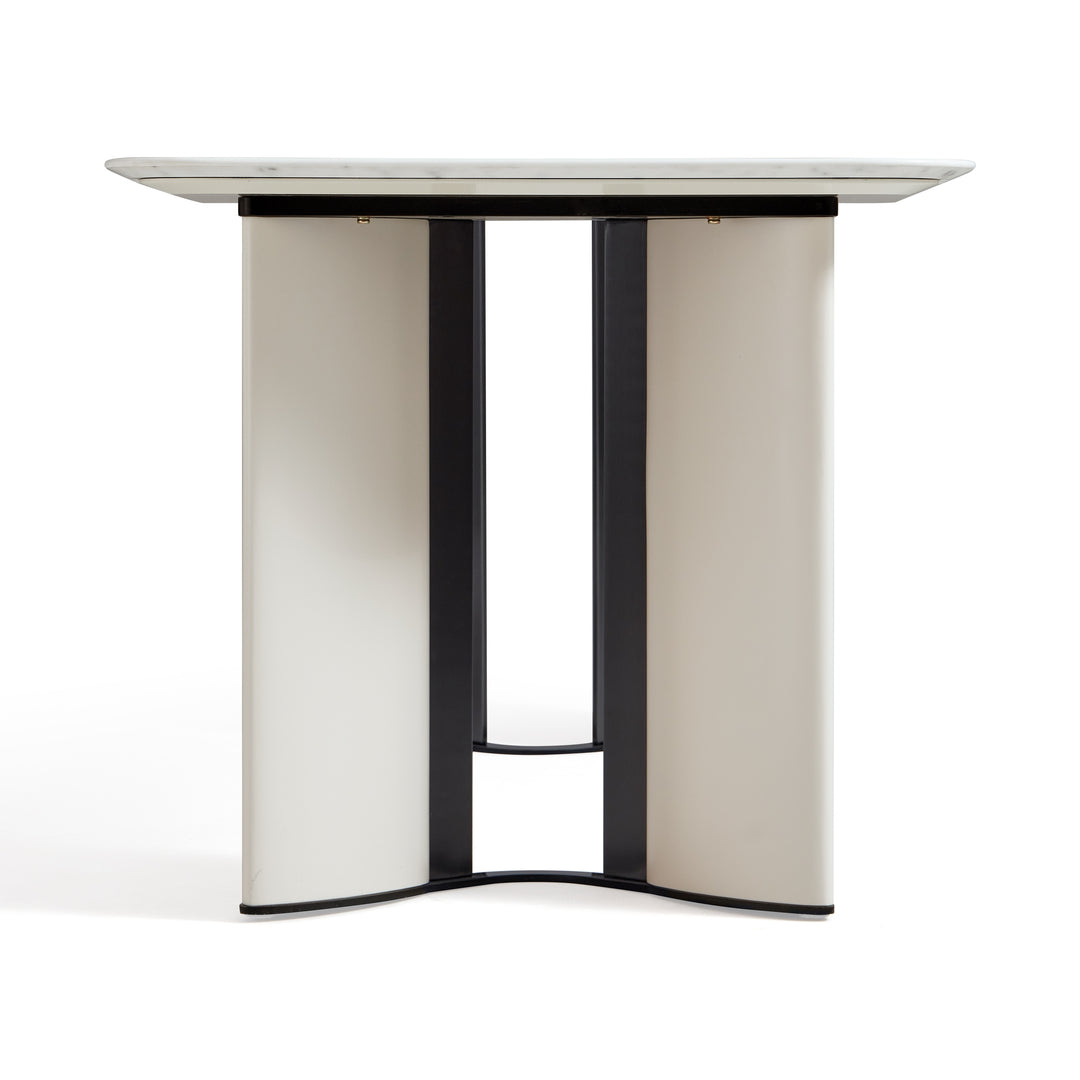 KATALINA Chic Fendi White Dining Table