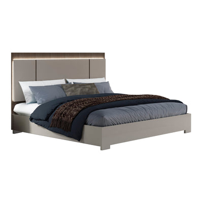 LIVIA Hazel Taupe Bed - Fabelli Italia - King
