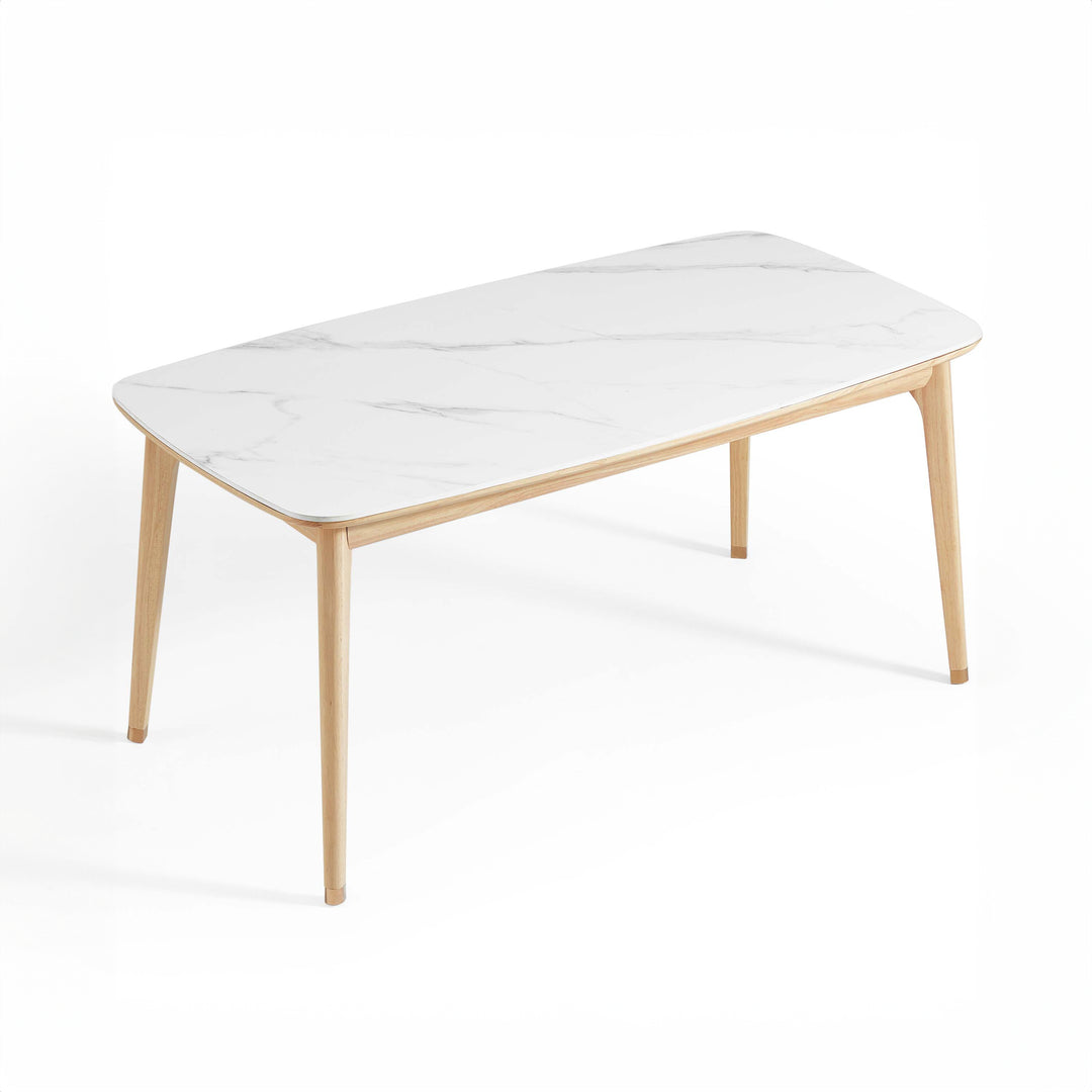 LADONNA Ceramic Wooden Dining Table