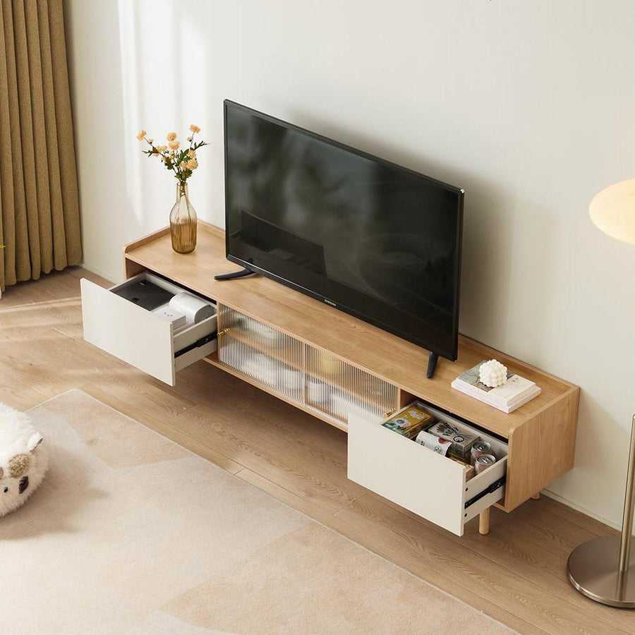AALIYAH Solid-Wood Elevated TV Stand
