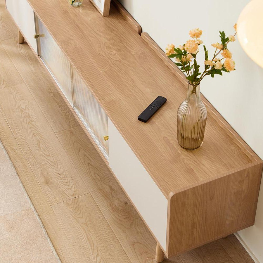AALIYAH Solid-Wood Elevated TV Stand