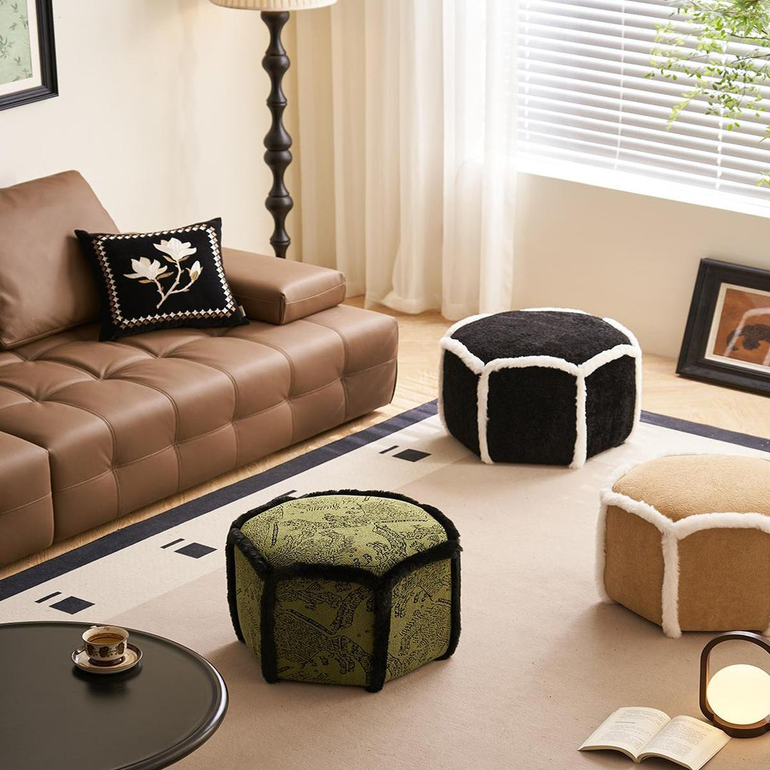 ALESSIA Sherpa Comfort Ottoman