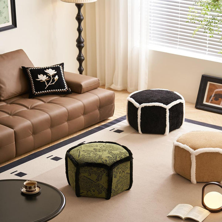 ALESSIA Sherpa Comfort Ottoman