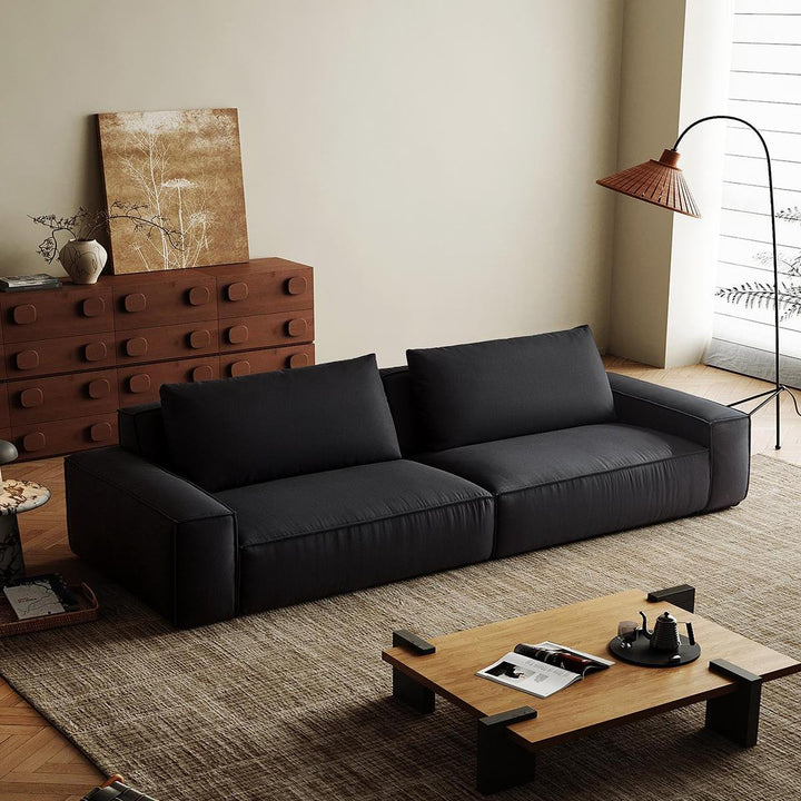 ANDERS White Fabric Sofa