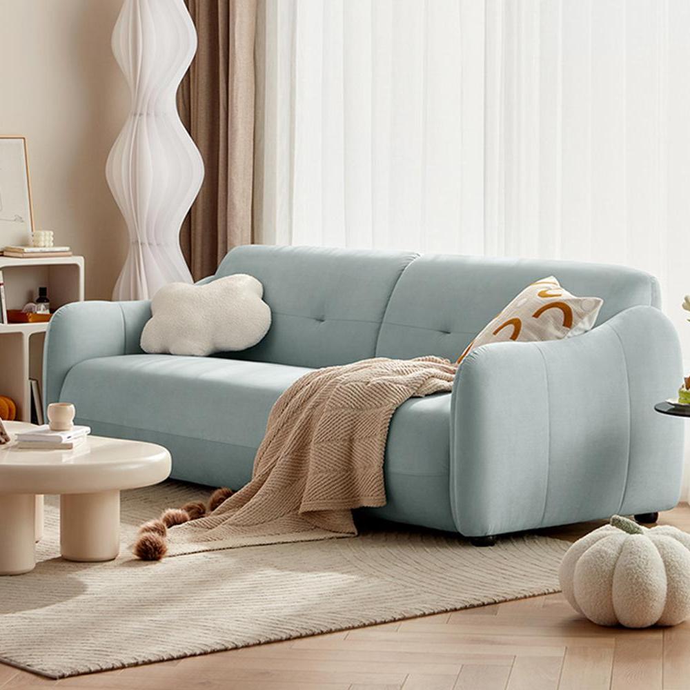 BOSTON Three Seat grey fabric sofa