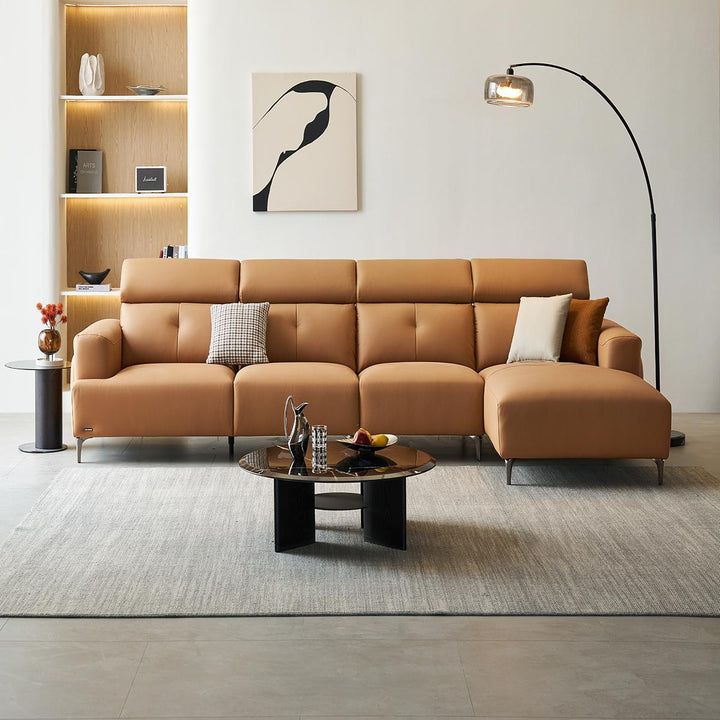 ARMANI Plum Orange Fabric Sofa