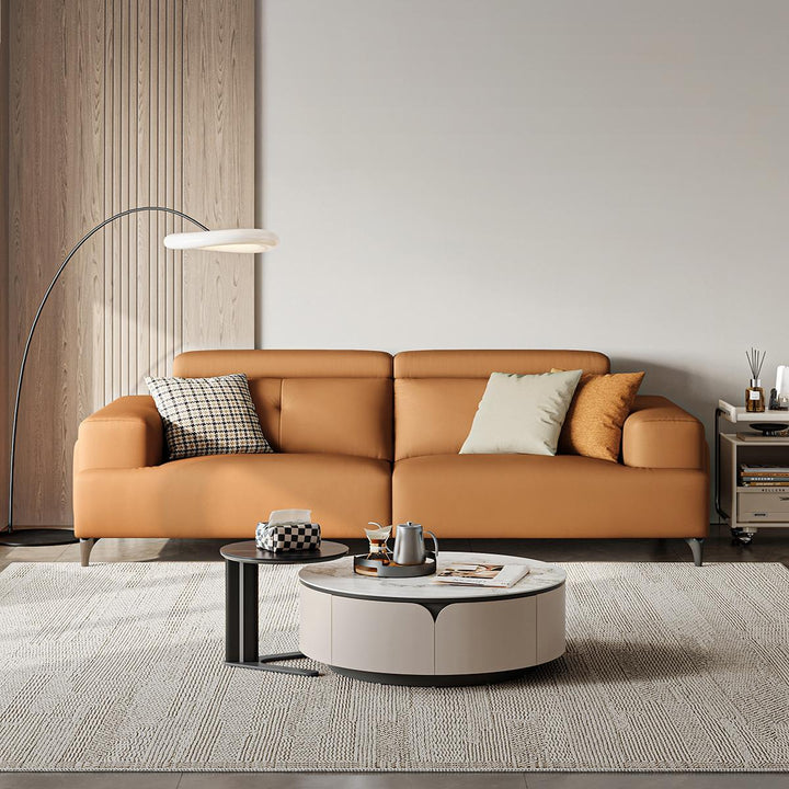 ARMANI Plum Orange Fabric Sofa