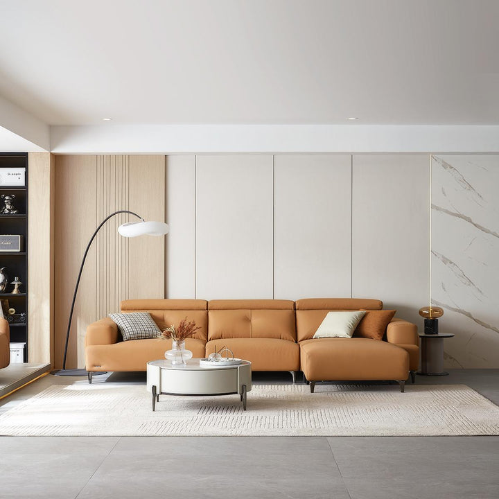 ARMANI Plum Orange Fabric Sofa