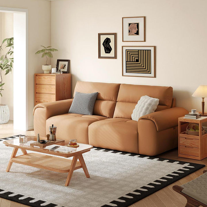 BENTON white fabric sofa