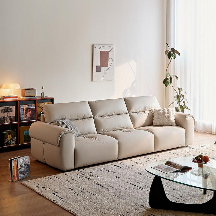 BENTON white fabric sofa