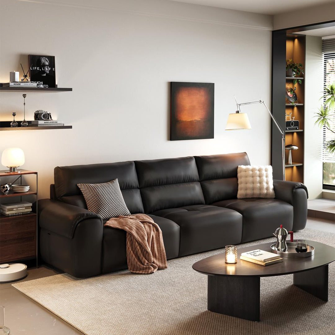 BENTON white fabric sofa