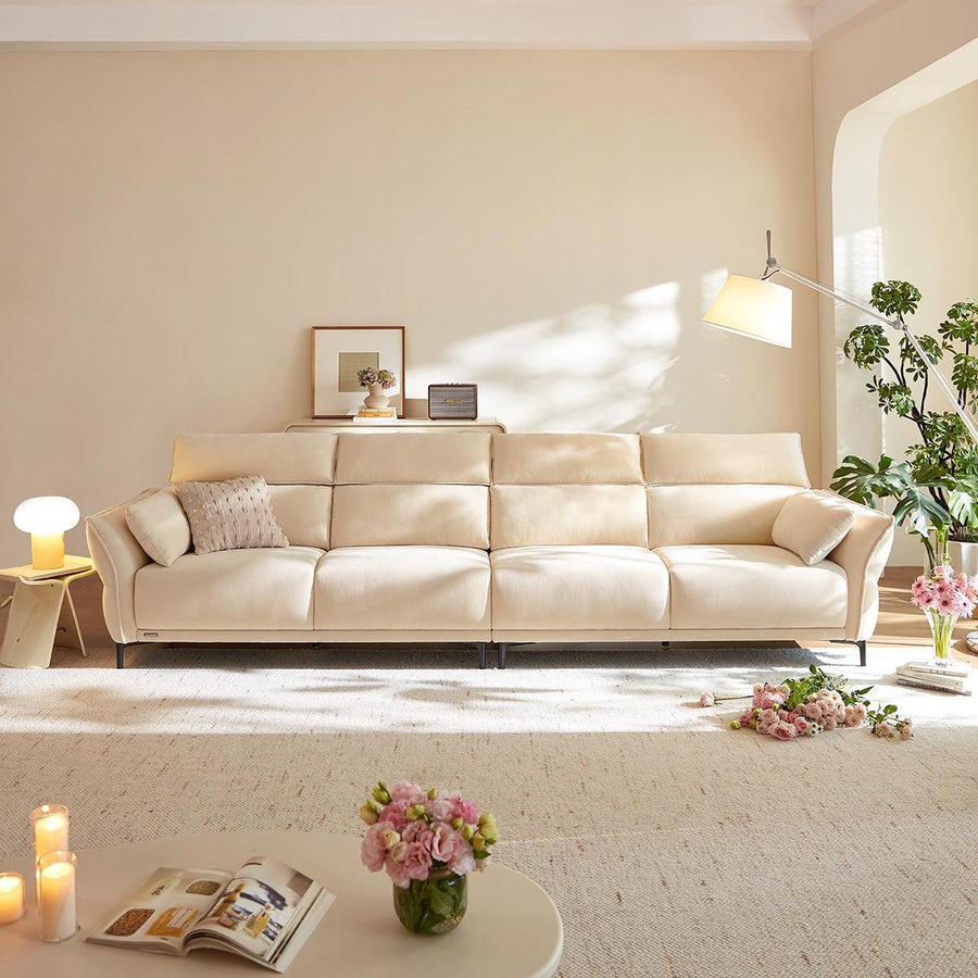 ARTURO White Fabric Sofa