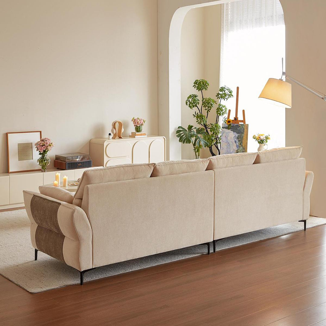 ARTURO White Fabric Sofa