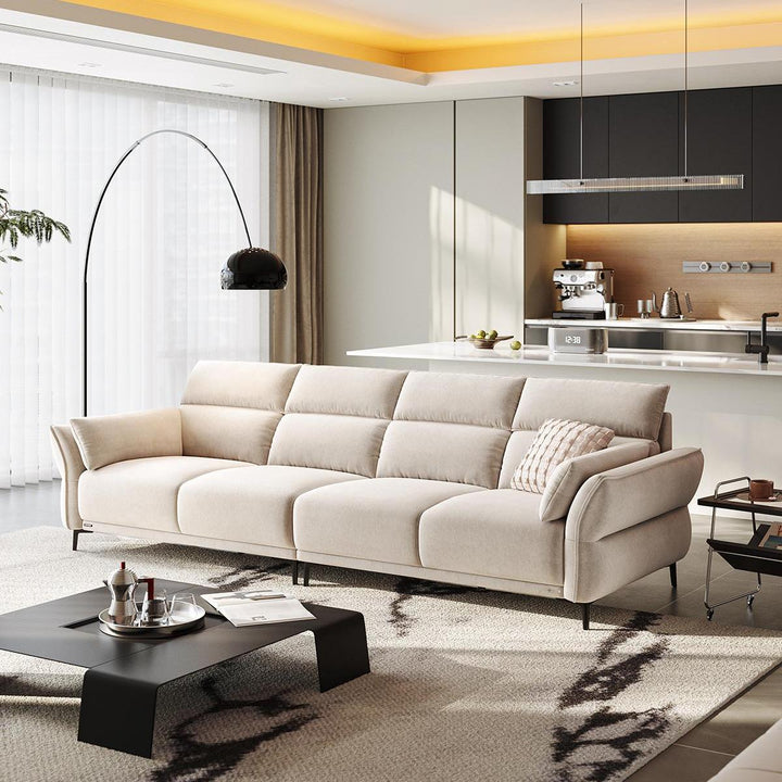 ARTURO White Fabric Sofa