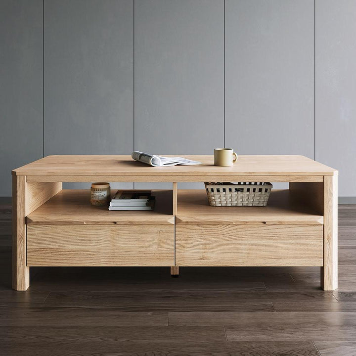 HAMILTON wood and panel coffee table