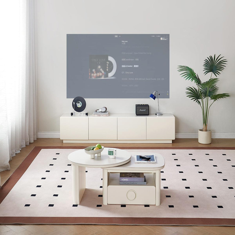CASSANDRA White TV Stand
