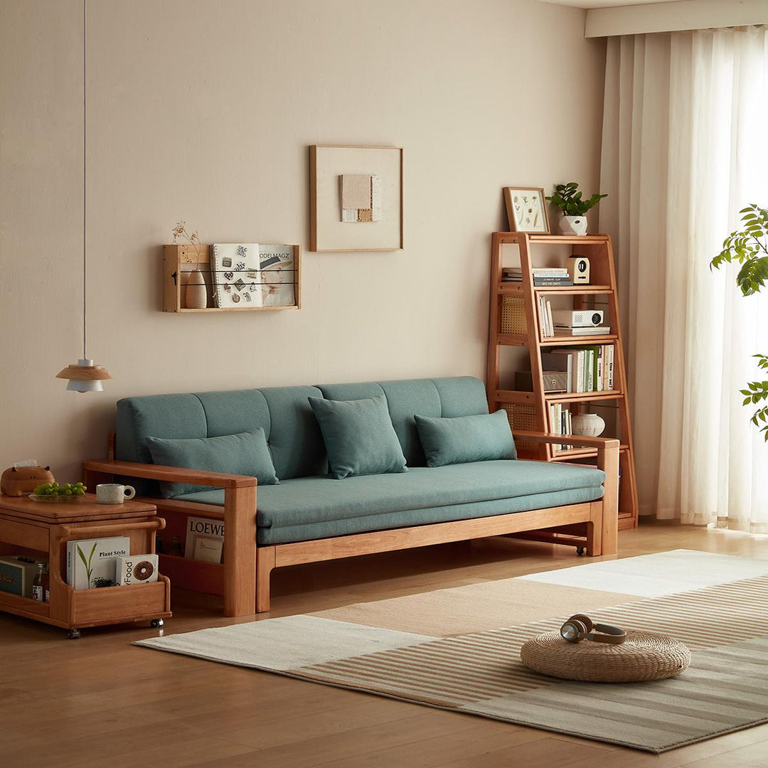 PRAGUE Grey Color Solid Wood Sofa