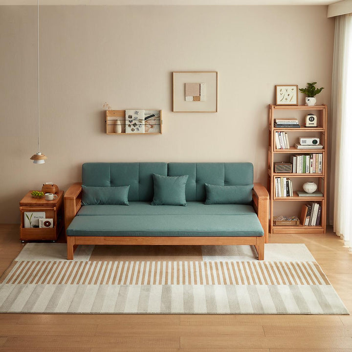 PRAGUE Grey Color Solid Wood Sofa