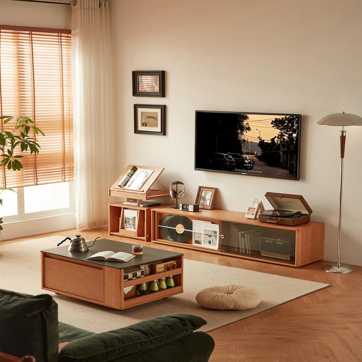 PRUSSIA Warm Wood Color TV Stand