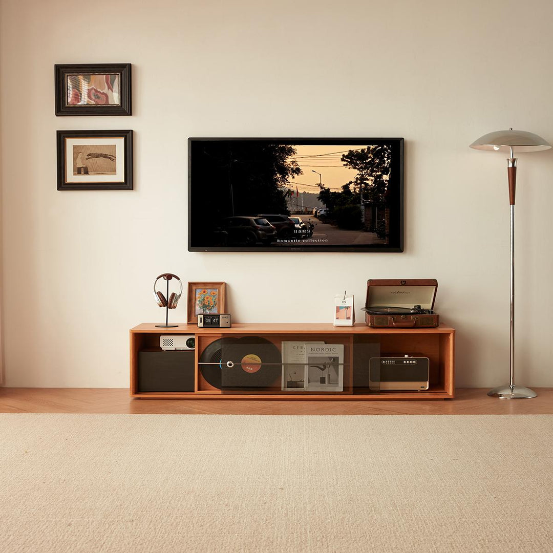 PRUSSIA Warm Wood Color TV Stand