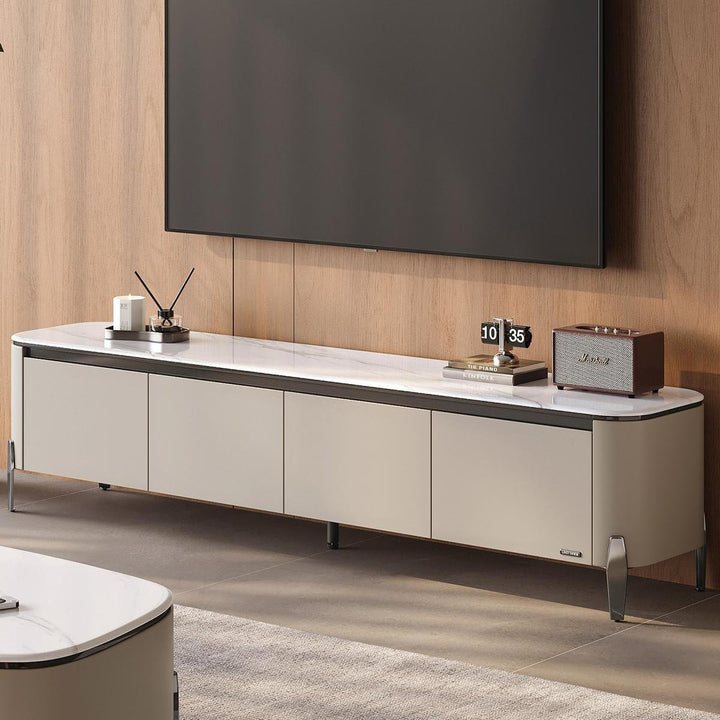 ESMERALDA Grey and White TV Stand