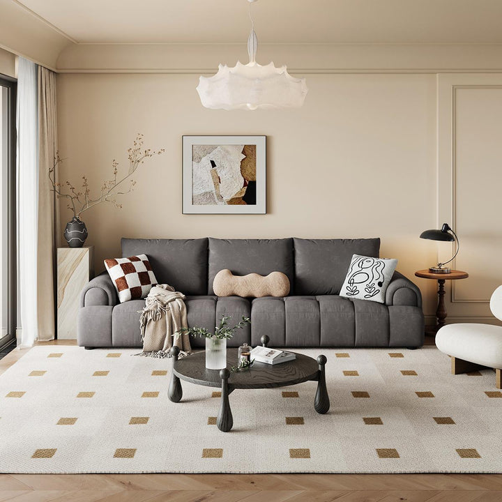 ROSS Beige Fabric Sofa (charged)