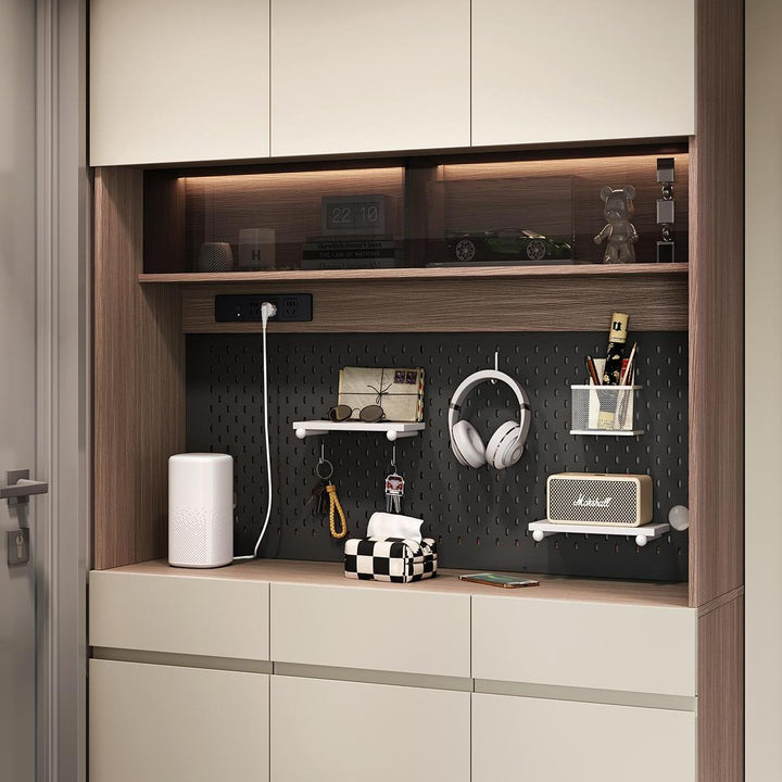 CAPE Three Door Coffee Color Shoe Cabinet