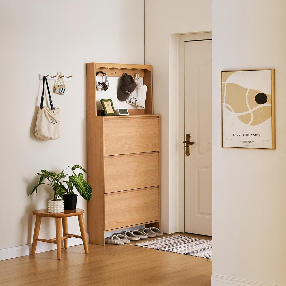 JACKIE Wood Color Shoe Cabinet