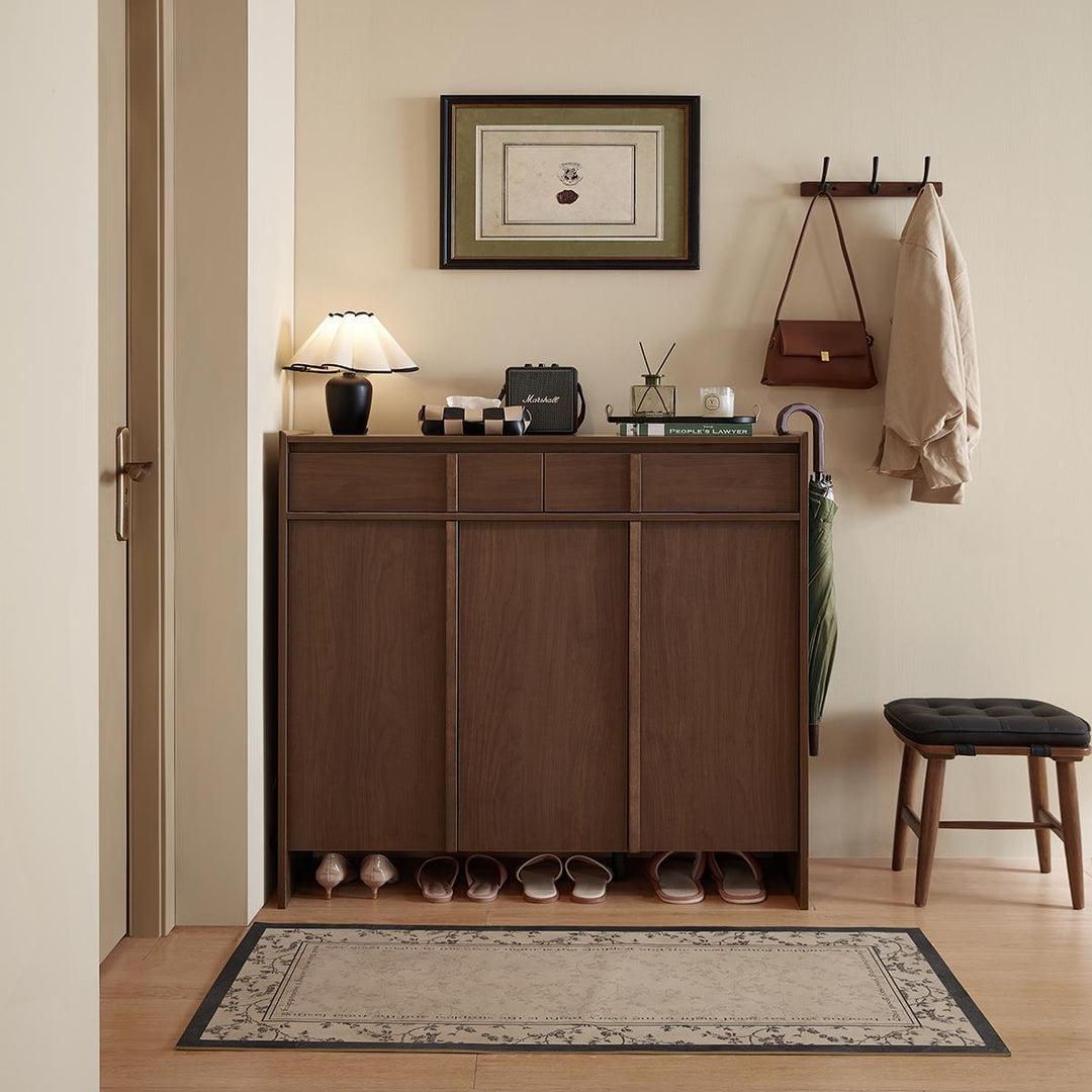KATHLEEN Walnut Color Shoe Cabinet