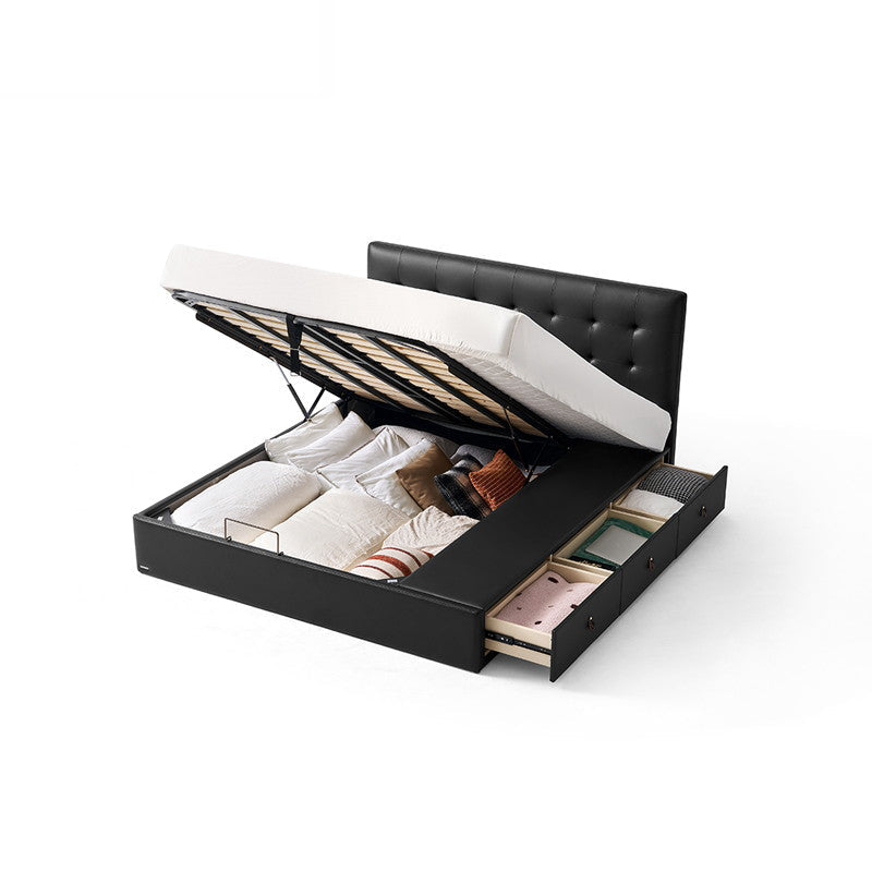 ALISON Beige Fabric Bed