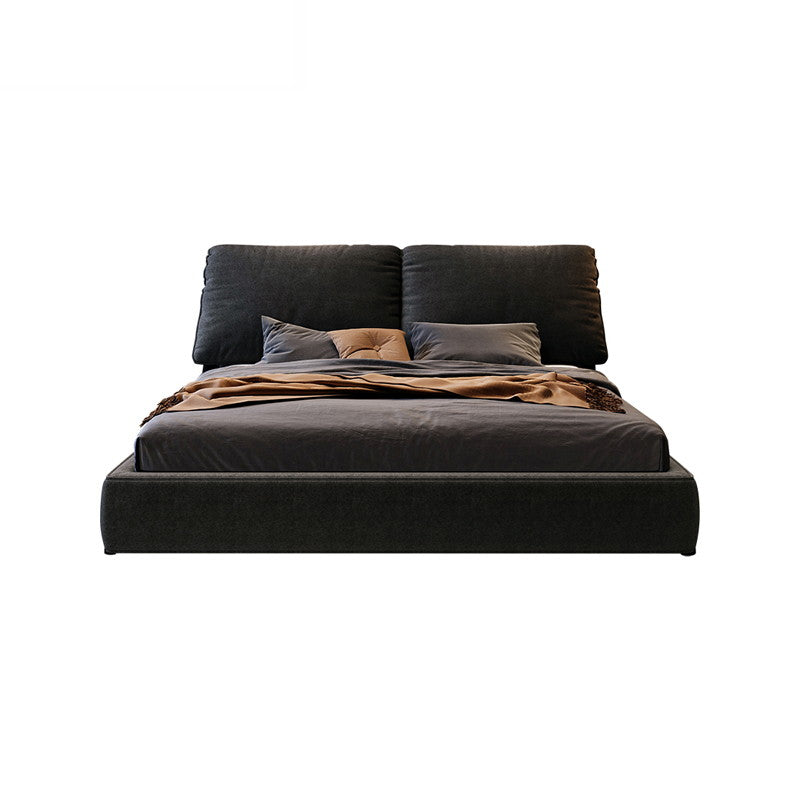 AMELIE Black Fabric Bed