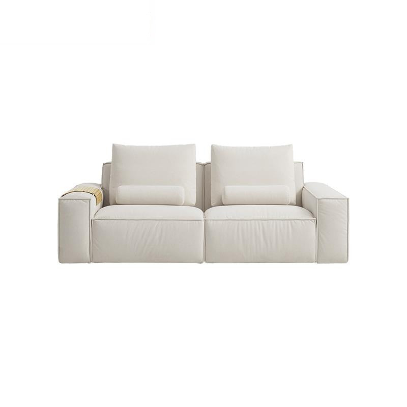 ANDERS White Fabric Sofa