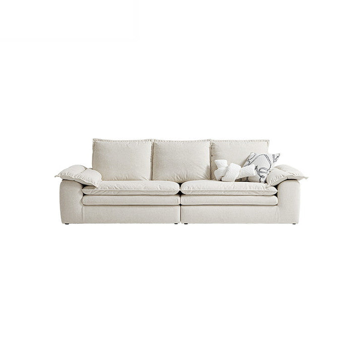 ARTHUR White Fabric Sofa