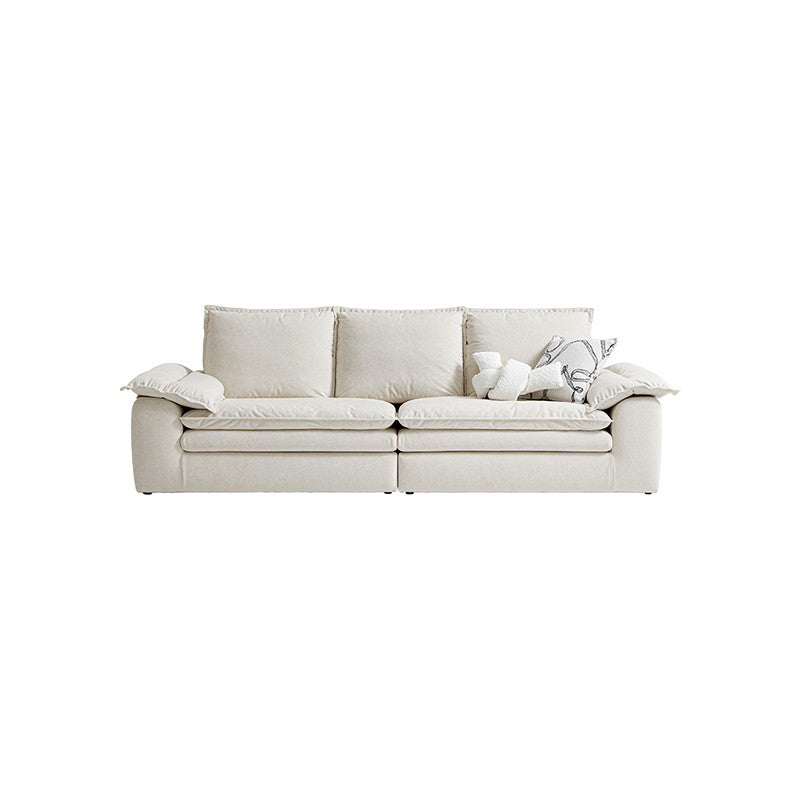 ARTHUR White Fabric Sofa