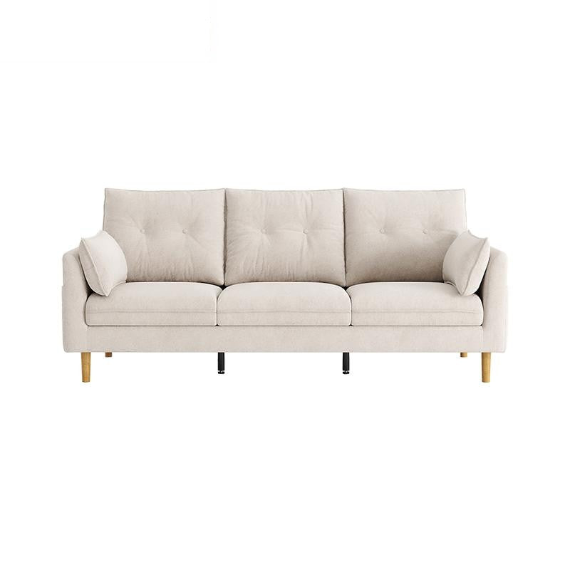 BENEDICT White Fabric 3 Seater Sofa