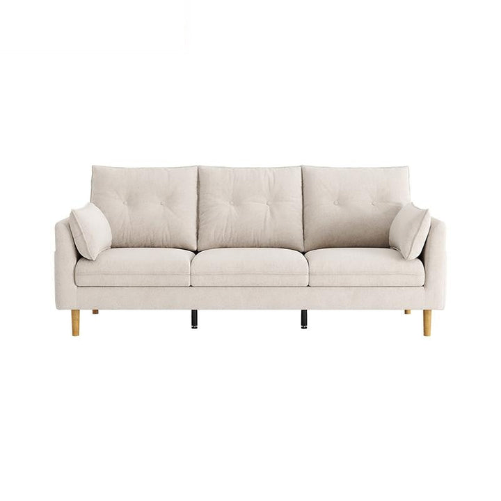 BENEDICT White Fabric 3 Seater Sofa
