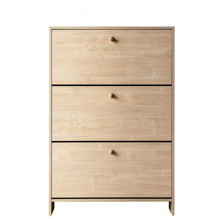 HAMPSHIRE Wood and panel shoe cabinet