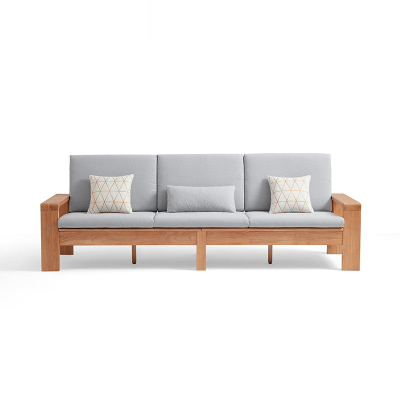 PIKO Single Grey Color Solid Wood Sofa