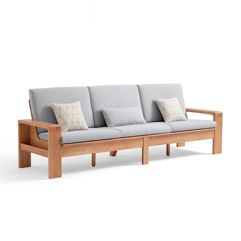 PIKO Single Grey Color Solid Wood Sofa