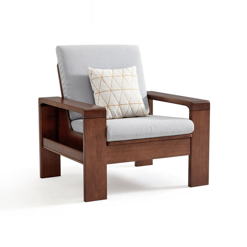 PIKO Single Grey Color Solid Wood Sofa