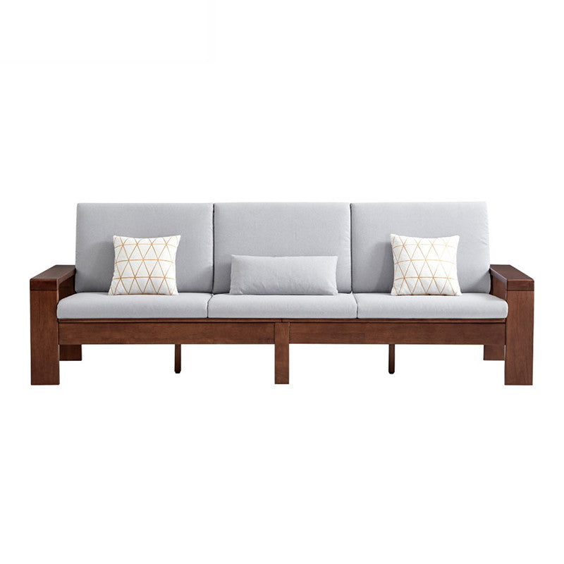 PIKO Single Grey Color Solid Wood Sofa