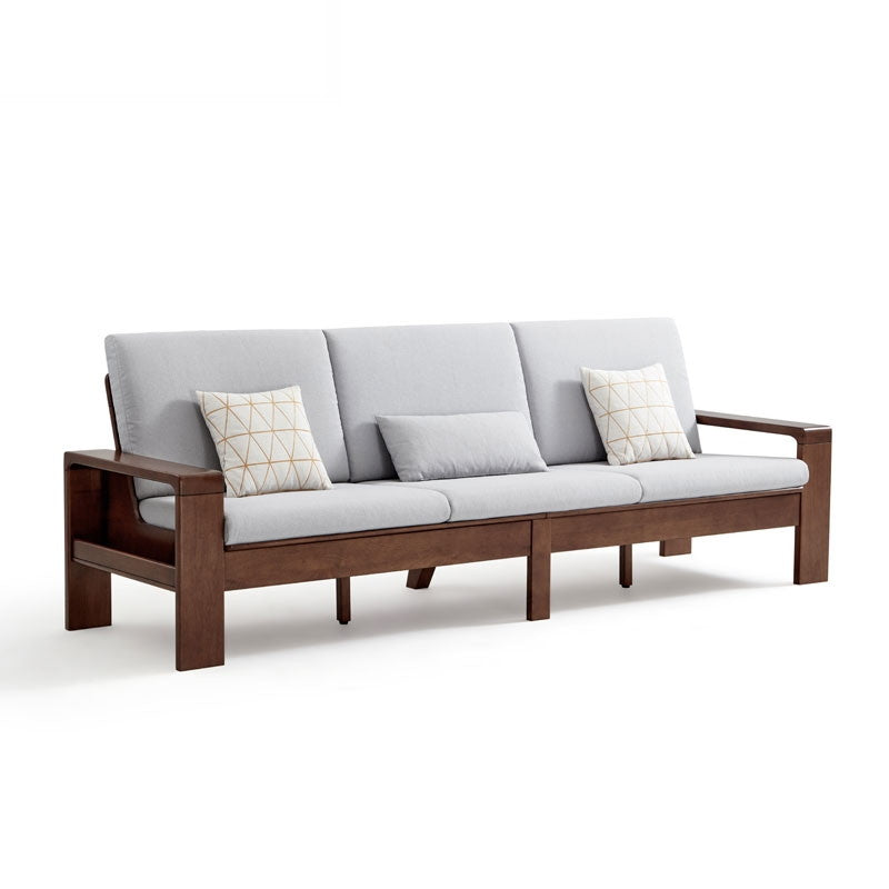 PIKO Single Grey Color Solid Wood Sofa