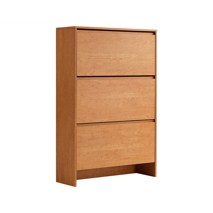 DUSTIN wood color flip top shoe cabinet